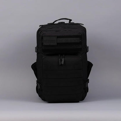 WOLFpak 45L Athletic Gym Backpack - Durable 1000D Waterproof Oxford Material with MOLLE Webbing, Laptop Pocket & Dual Cup Holders, Durable Fitness/Travel/Military Daypack (Nightshade Edition)