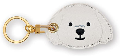 Leather Keychain Case Holder Compatible with Apple AirTag, GPS Airtag Keychain Finder Tracker with Key Ring, Anti-Scratch Protective Air Tag Cover