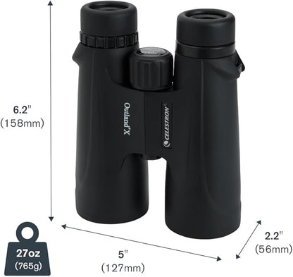Celestron – Outland X 10x50 Binoculars – Waterproof & Fogproof – Binoculars for Adults – Multi-Coated Optics and BaK-4 Prisms – Protective Rubber Armoring, Black