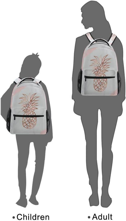 ALAZA Pineapple Marble Large Backpack Laptop School Bag with Multiple Pockets