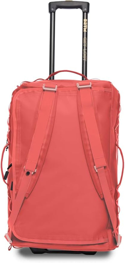 55L Rolling Duffle Bag with Wheels and Handle – Large Duffle Bag for Travel, Check In Luggage with Wheel, Rolling Suitcase, Travel Luggage, Suitcases with Wheels (Neon Punch)
