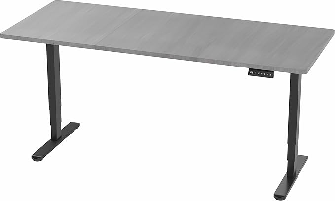 VIVO Electric 71 x 30 in Dual Motor Sit Stand Desk, Memory Height Adjustment, 2B Series, Dark Gray Top Black Frame, DESK-KIT-2B7G