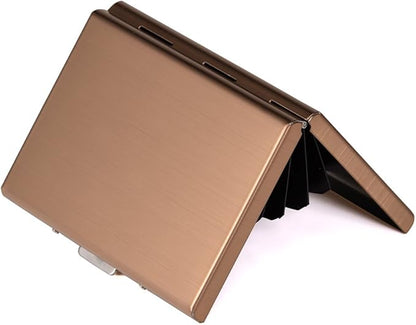 EASTNIGHTS RFID Credit Card Holder Metal Wallet Stainless Steel Credit Card Protector Case Business Card Holder for Men or Women