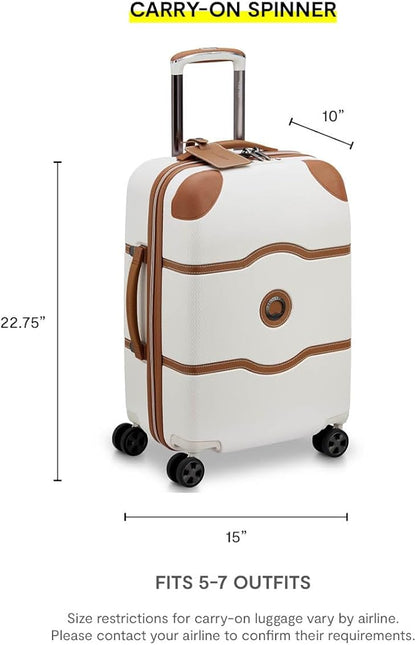 DELSEY PARIS Chatelet Air 2.0 Hardside Luggage with Spinner Wheels, Angora, Carry on 20 Inch