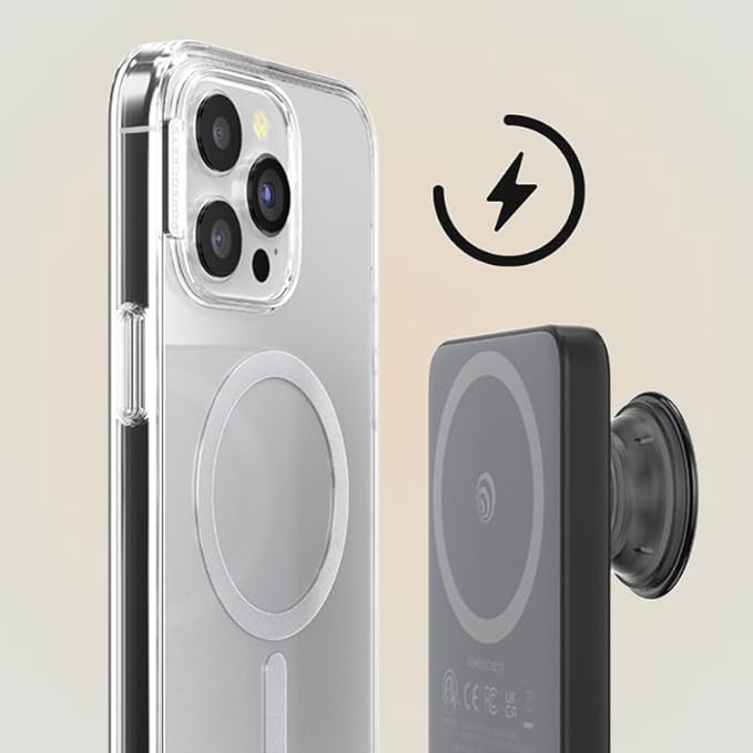 PopSockets PowerPack for MagSafe, Portable Phone Charger, Magnetic Wireless Portable Charger, 5000mAh - Eucalyptus