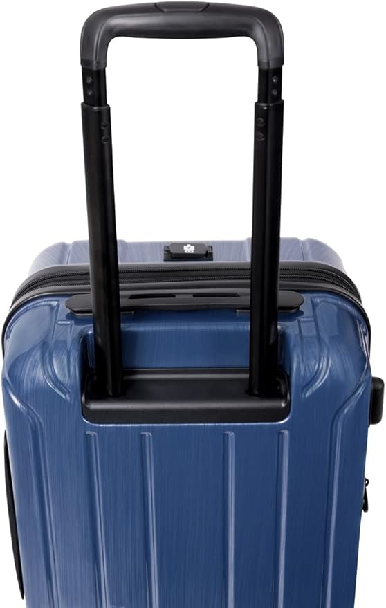 NONSTOP New York Elite Luggage Expandable Lightweight Spinner Wheels hard side shell Travel Suitcase Set, TSA Lock, Double USB Port, 3 packing cubes, Denim Blue, 3-piece Set (20/24/28)