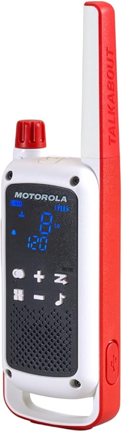 Motorola Solutions Red Cross T478 Talkabout White Rechargeable Emergency preparedness 35-Mile 2-Way Radio