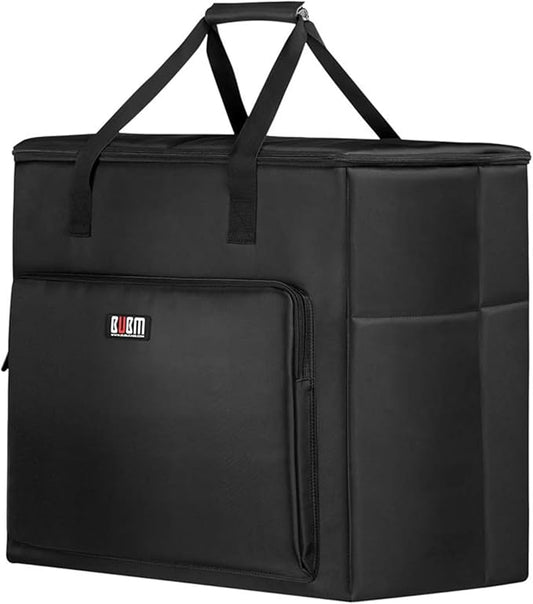 BUBM Desktop Computer Carrying Case, Padded Nylon Carry Tote Bag for Transporting Computer Tower PC Chassis, Keyboard, Cable and Mouse…