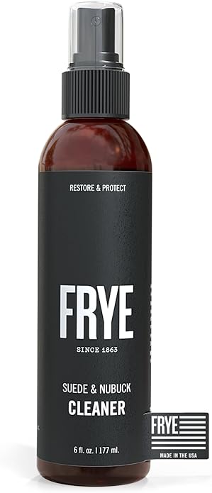Frye Suede & Nubuck Cleaner: Non-Toxic & Made in the USA. Clean and Restore Suede & Nubuck Shoes, Boots, Jackets, Bags, Purses and More. Safe for Any Color & White