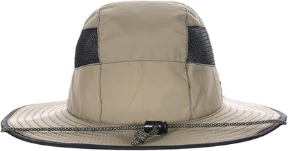 Panama Jack Men's Sun Hat - Nylon Boonie Bucket, Packable, 3 1/4" Big Brim, UPF 50+ UVA/UVB Sun Protection