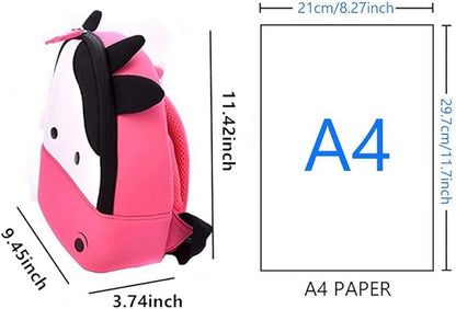 JiePai Cow Toddler Kids Backpack with Harness Leash for Boys Girls Age 1-3