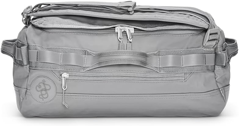 Baboon to the Moon Go-Bag Mini Duffle Bag - Detachable Straps, Small Gym Bag, Travel Duffel Bags for Women and Men, Duffle Bag for Travel, Backpack, Overnight Bag (Alloy)