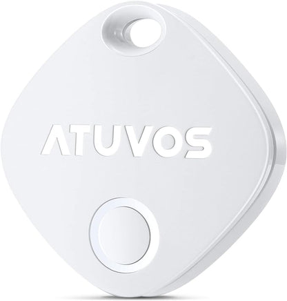 ATUVOS Air Tracker Tag-1 Pack, Bluetooth Luggage Tracker Works with Apple Find My APP (iOS Only, Not for Android), Keys Finder and Item Locator for Luggage, Backpack, Suitcases, Replaceable Battery