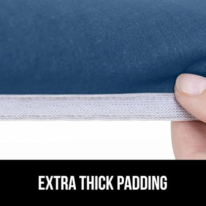 GORILLA GRIP The Original Ironing Board Cover and Pad, Silicone Coating, Thick Scorch Resistant Padding, Heavy Duty Iron Covers Standard Boards, Hook and Loop Fastener Strap, Navy, 15x54
