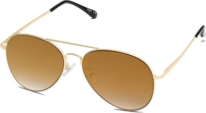 SOJOS Classic Aviator Sunglasses for Women Men Metal Frame Spring Hinges SJ1030