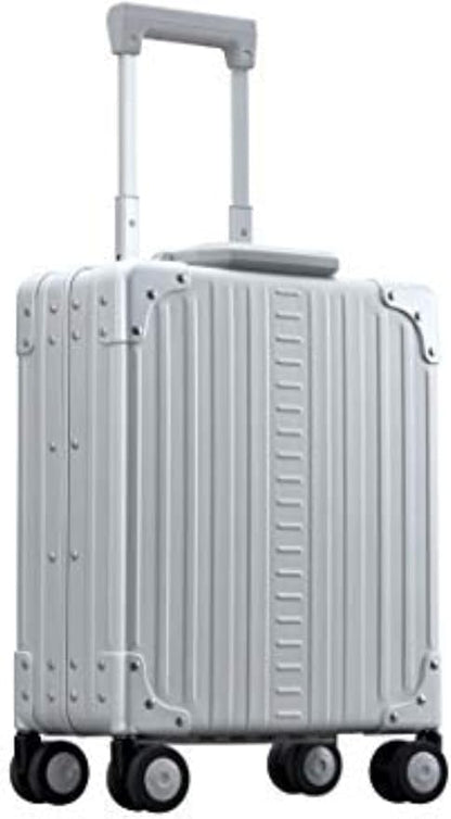 Aleon All Aluminum Lightweight 16” Premium Vertical Underseat Carry-On Luggage. Business Briefcase with Wheels - Hardshell Suitcase