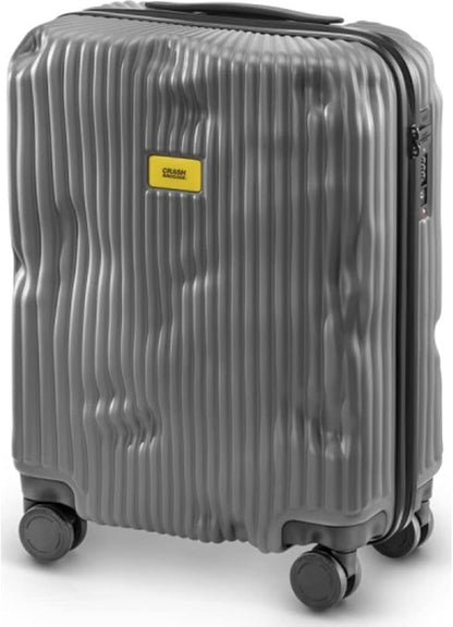 CRASH BAGGAGE | Stripe | Trolley Suitcase | Small Smoke Grey
