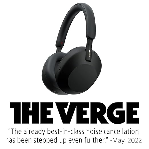 Sony WH-1000XM5 Premium Noise Canceling Headphones (Black) with Free WF-C700N Truly Wireless Noise Canceling Earbuds (Black)