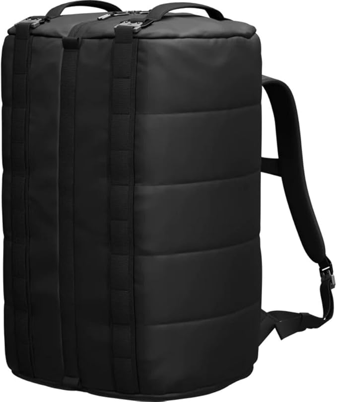 Db Journey Roamer Pro Split Duffel Bag, Travel Duffel Backpack, Convertible Weekender with Ergonomic Straps for Comfort, Carry On with Roller Bag Hook Up System, 50L - Black Out