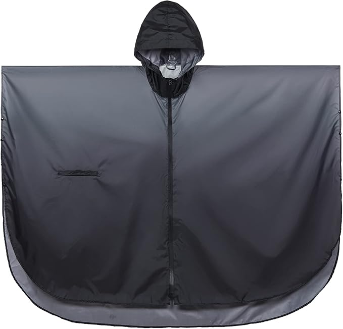 SaphiRose Unisex Rain Poncho Waterproof Raincoat Hooded for Adults Women with Pockets