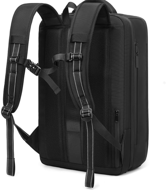 Fiordpack Vacuum Backpack Travel (External Pump, 60L), TSA Lock, Expandable Vacuum Seal Compression Travel Backpack for 17" Laptop, Airline Approved