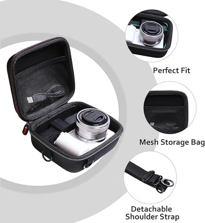 XANAD Hard Case for Sony a6400/a6700/a6100/a6000/ZV-E10/ZVE10 II/RX100 VII or Fujifilm X100VI / X100V Digital Camera (Black)