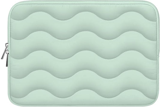 ARVOK Puffy Laptop Sleeve 15 15.6 16 inch for MacBook Air 15 inch/Pro 16 inch, Laptop Case Notebook Computer/Tablet Pouch Cover for HP/Dell/Asus/Acer/Samsung, Extra Bag, Women, Cute Carrying Case