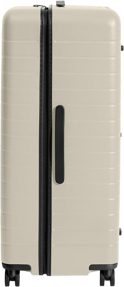 Away Large Trunk Luggage, 31 Inch Hardside Suitcase with Spinner Wheels, Lightweight & Durable, TSA Lock, Ideal for Long Trips, Salt White Matte