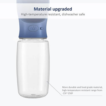 WePet Portable Dog Water Bottle, 19 OZ, Leak Proof Puppy Water Dispenser with Drinking Feeder for Pets Outdoor Walking, Hiking, Travel, Food Grade Plastic