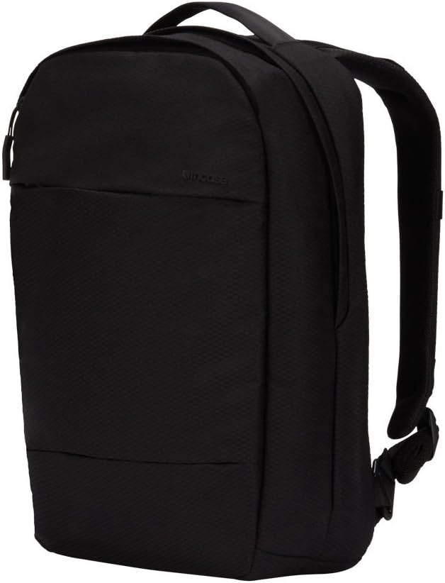 Incase Compact City Backpack with Diamond Ripstop – 18L Everyday Travel Tech Backpack and Laptop Bag for Work or School – Three Pockets, 16” Padded Laptop Sleeve, Quick Access Pocket – Black