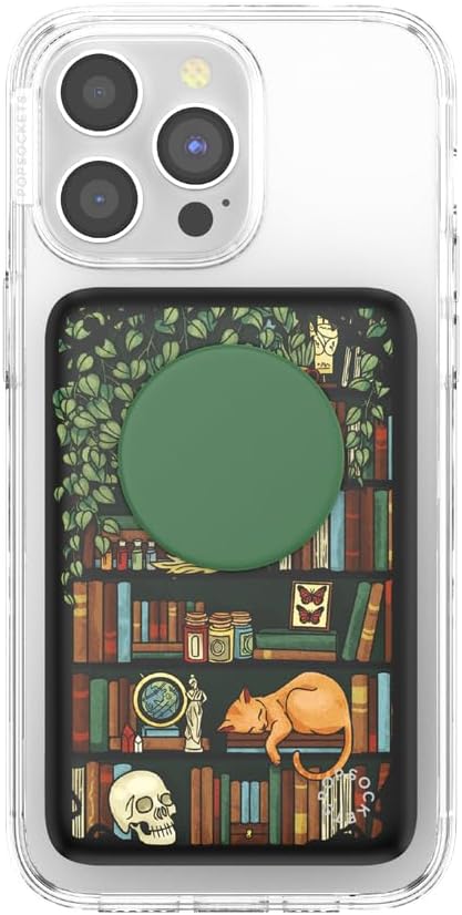 PopSockets PowerPack for MagSafe, Portable Phone Charger, Magnetic Wireless Portable Charger, 5000mAh - Storied Shelves