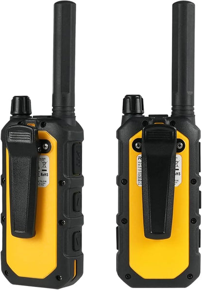 Retevis RB48 Plus Heavy Duty Walkie Talkies with Earpiece, IP67 Waterproof Two Way Radios, Long Range 2 Way Radio, Group Call, VOX, SOS, NOAA (4 Pack)