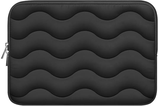 ARVOK Puffy Laptop Sleeve 13 13.3 14 inch for MacBook Air 13 inch/Pro 14 inch, Laptop Case Notebook Computer/Tablet Pouch Cover for HP/Dell/Asus/Acer/Samsung, Extra Bag, Women, Cute Carrying Case