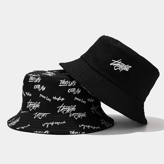 XYIYI Cute Bucket Hat Beach Fisherman Hats for Women, Reversible Double-Side-Wear