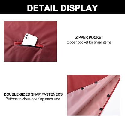 Fashion Hooded Rain Poncho Waterproof Raincoat Jacket with pocket for Women/Men/Adult
