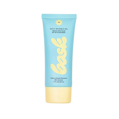 Bask Suncare SPF 40 Daily Invisible Gel Face Sunscreen - Broad Spectrum Protection, Fragrance Free, Hydrating, Lightweight & Non-Greasy, Dermatologist Recommended, 1.7 fl oz (Value Pack of 3)