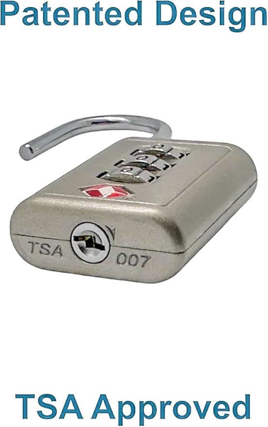 Combination Lock TSA Approved Lock 3 Digit Code Padlock Luggage Lock for Bags, Luggage, Backpacks, Toolboxes, Suitcases, Storage Cabinets (12 Pack)