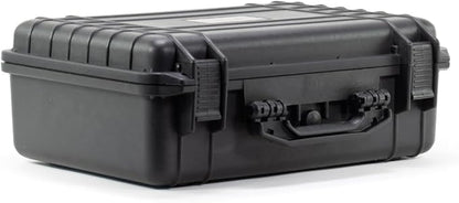 Waterproof Hard Case - Crushproof & Dustproof - Foam Protection - Pressure Equalization Valve - Portable Protective Storage Box for Travel, Hunting, Military, Tactical - 19-Inch (Black)