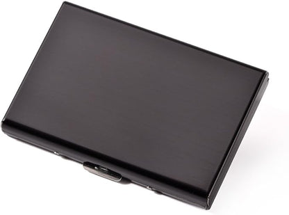 EASTNIGHTS Credit Card Holder Stainless Steel Credit Card Case Metal ID Card Holder RFID Wallets Business Card Holder for Women or Men