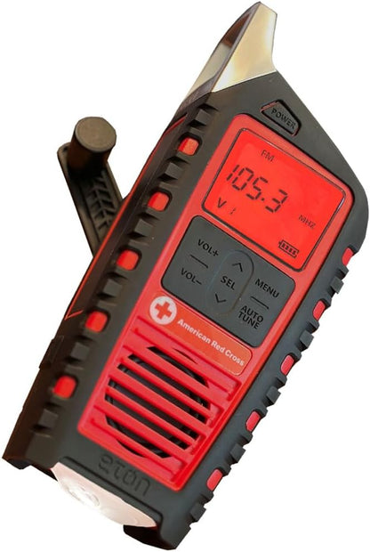 Eton Odyssey Adventure Hand Crank NOAA Weather Radio, All Band Emergency Radio, AM/FM Shortwave Storm, Bluetooth, Phone Charger, RDS, Solar, Multi-Function Flashlight, Camping, Hiking