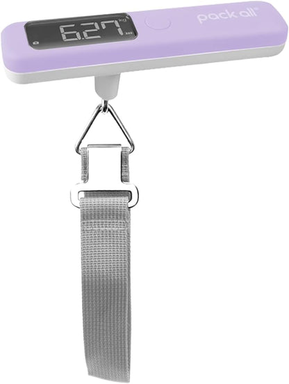 pack all 110 Lbs Luggage Scale, Digital Handheld Luggage Scale, Travel Weight Scale for Luggage with Backlit LCD Display, Battery Included