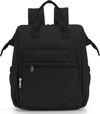 CEI-CEI Diaper Bag Backpack for Mom and Dad, Puffer Baby Bag Backpack with Insulated Pocket, Water-Resistant, Unisex Travel Backpack with Changing Pad & Stroller Straps