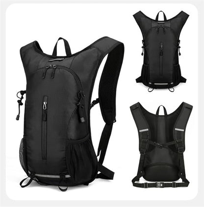 25L Ultralight Lightweight Waterproof HikingBackpack Foldable Travel Camping Hiking Outdoor Sports Backpack Daypack with reflective strips(black)