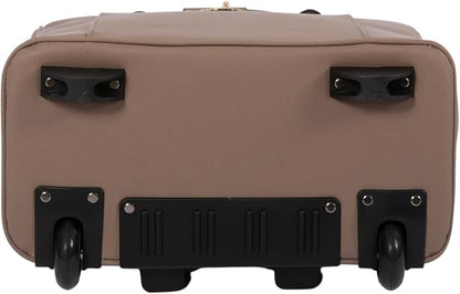 JKM & Company Rolling Laptop Bag for Women | Designer Wheeled Briefcase | Fits 13-17" Laptops | Office Travel Computer Case