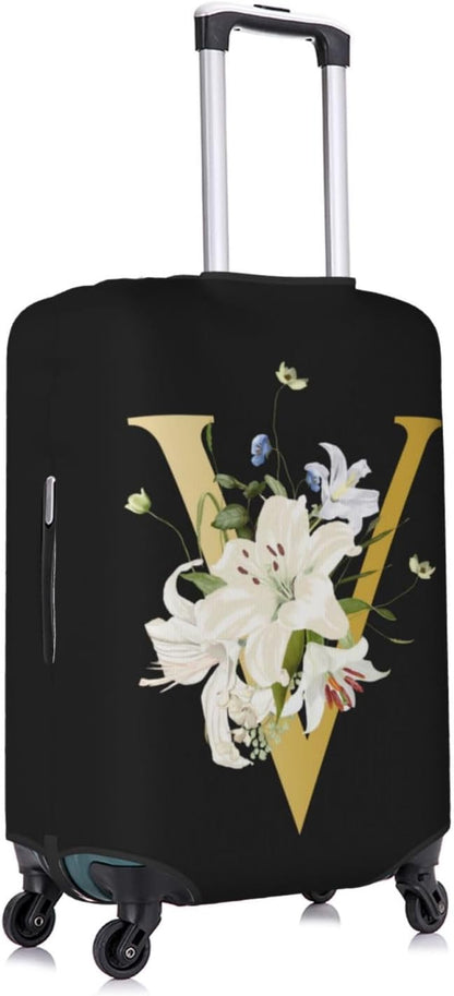 Decorative V Suitcase Protectors Elastic Washable Luggage Covers With Concealed Zippers For 18-32 Inch Luggage (Size Xl: Fits 29-32 Inch)