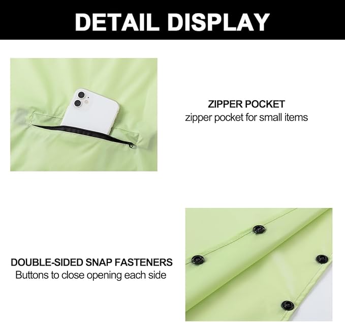 Fashion Hooded Rain Poncho Waterproof Raincoat Jacket with pocket for Women/Men/Adult