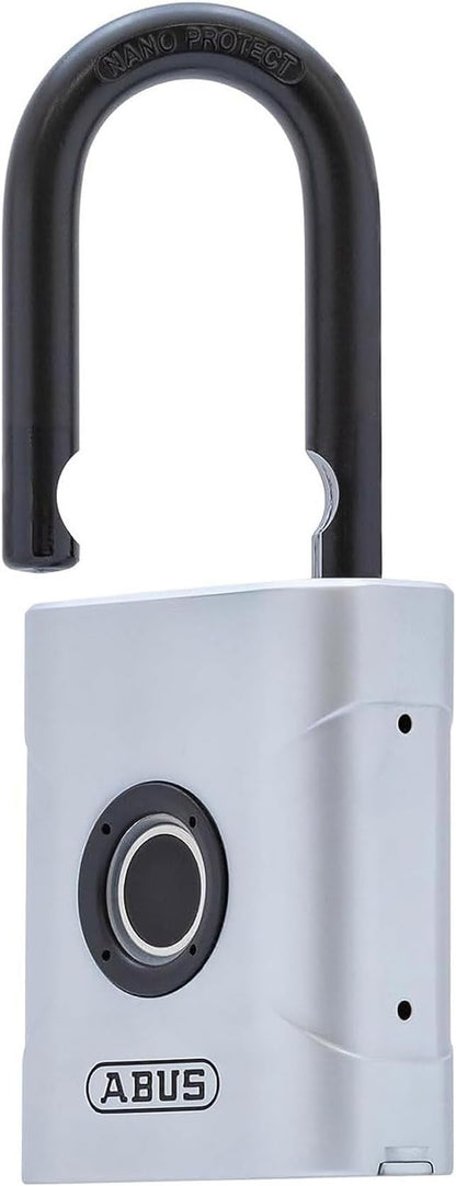 ABUS Touch 57/45 Fingerprint Lock, Smart Lock for Home, Office and More, Silver