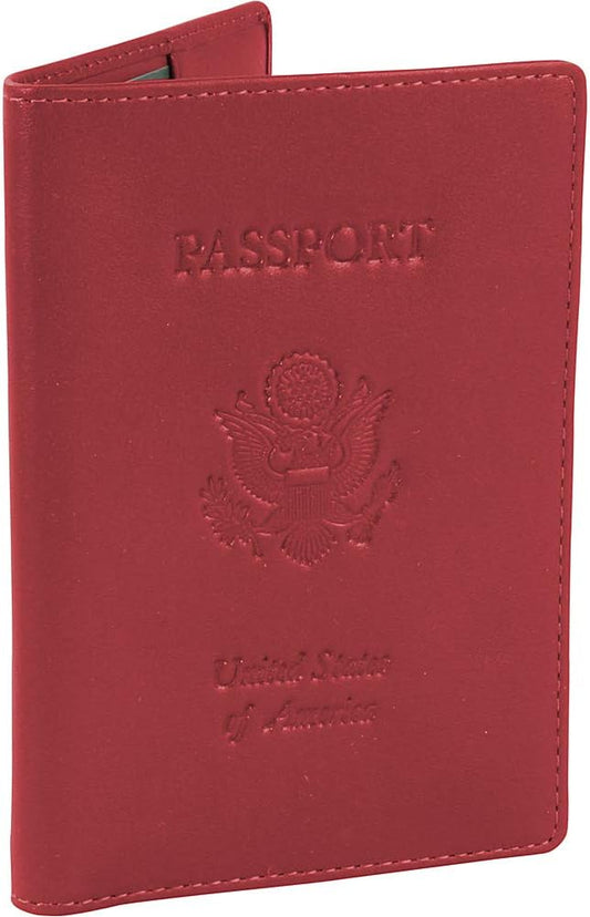 Royce Leather Passport Holder and Travel Document Organizer