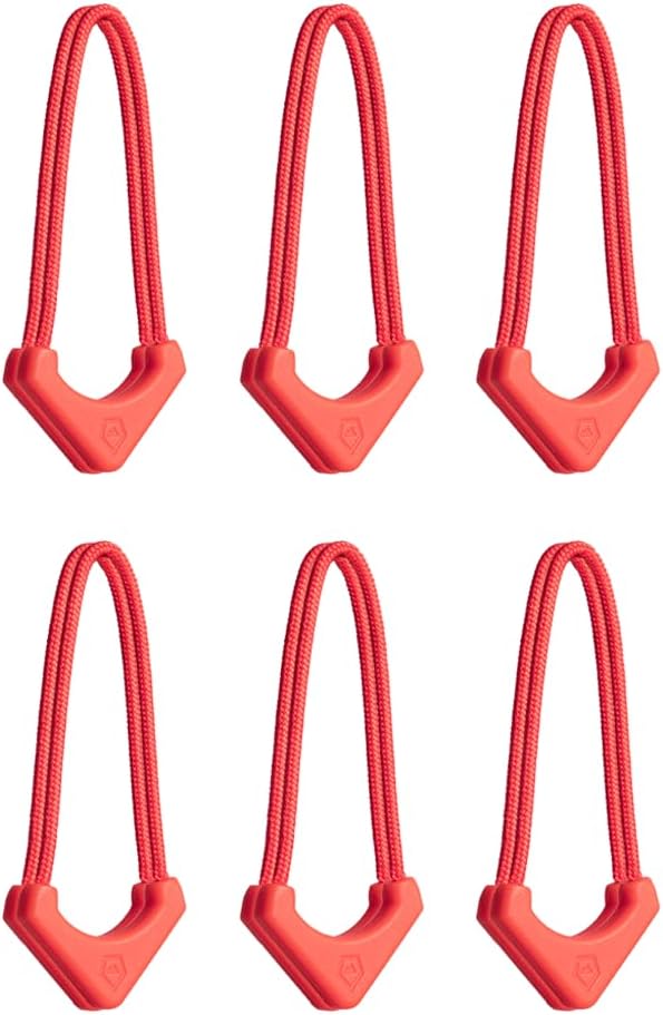 WANDRD Worryless™ Locking Zipper Pullers - Secure Your Travel Essentials - Zipper Locks for Travel Gear (Arches Red)