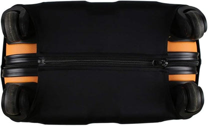 Explore Land Travel Luggage Cover Suitcase Protector Fits 23-26 Inch Case (Black, M)